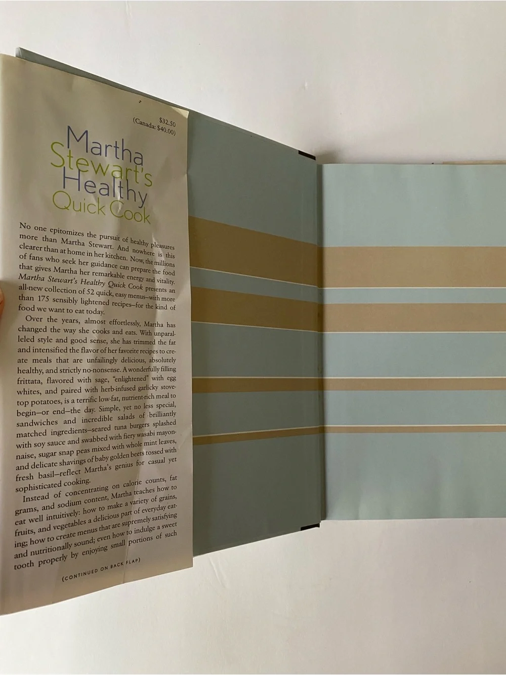 Martha Stewart's Healthy Quick Cook Book 1st edition